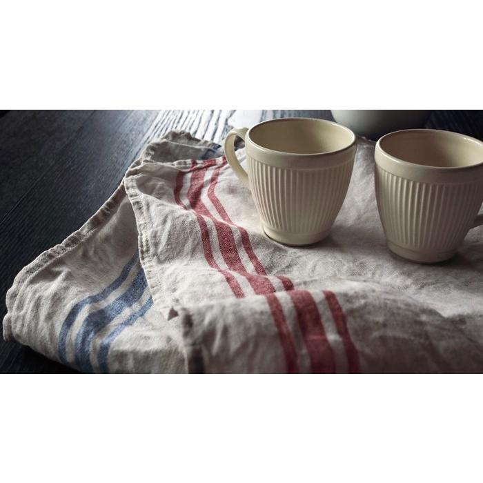 CALIENTE リトアニア リネン 麻 100％ カンパーニュ L 赤・青・緑