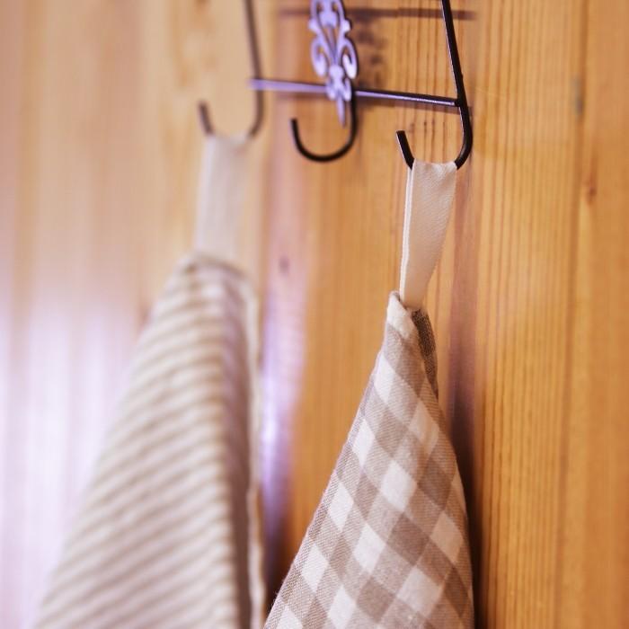 CALIENTE Linea リトアニア リネン 麻 100％ ペイトン ストライプ バスタオル トープ色 bt051 |  | 01