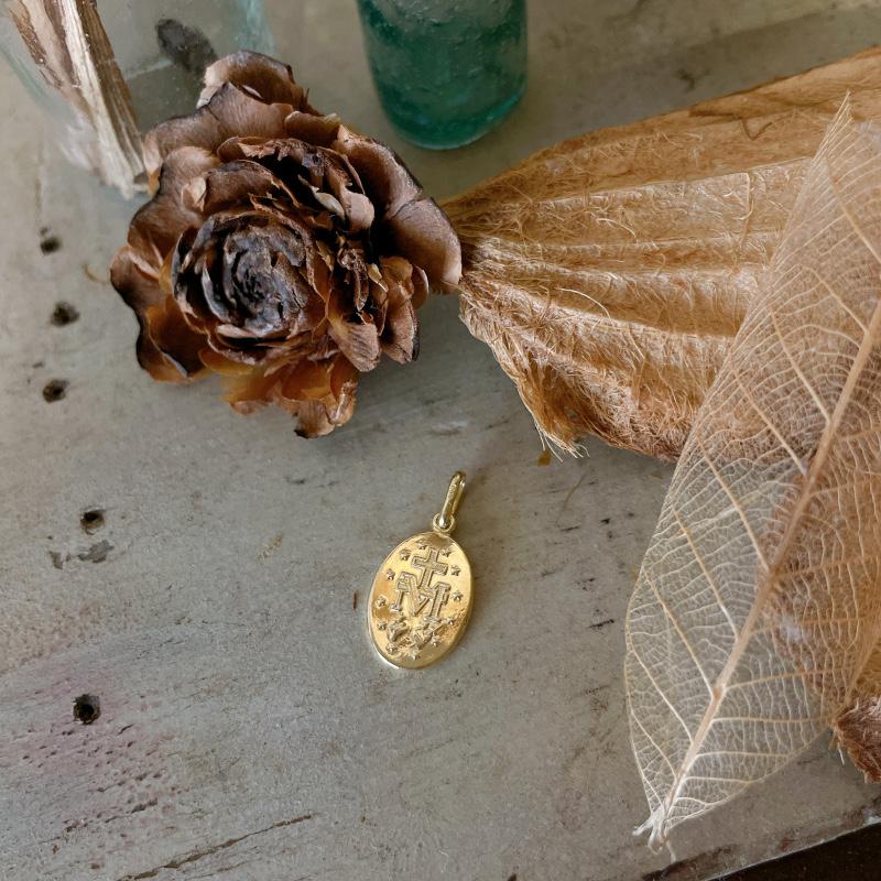 LA直輸入14K カリフォルニアゴールド Maria YellowGold ペンダント