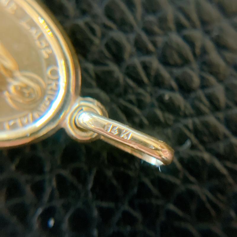 LA直輸入14K カリフォルニアゴールド Maria YellowGold ペンダント