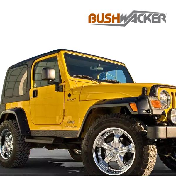 Jeep TJ ブラックオーバーフェンダーセット BUSHWACKER 正規品 ジープ TJ ラングラー オーバーフェンダー/ポケット