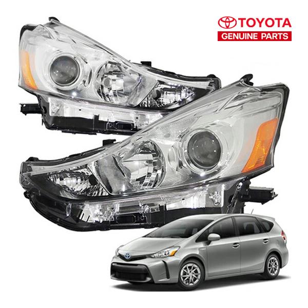 USトヨタ純正 15-17y プリウスV/プリウスα 40後期 PRIUS ヘッドライト