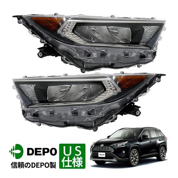 DEPO 正規品 ヘッドライト ヘッドランプ クロームインナー 純正タイプ
