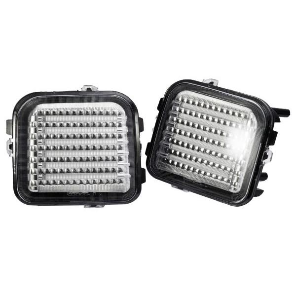 カリフォルニアカスタム ハマー H3 H3T クリスタル LED パークシグナルランプ クロームタイプ ウインカーランプ 左右 2個セットの画像