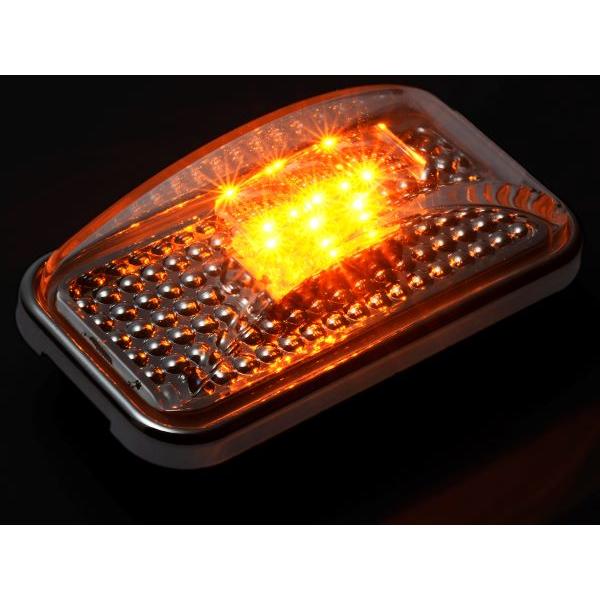 クリスタル LEDルーフマーカーランプ クローム 前後10個セット