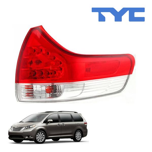 us toyota シエナ ブレーキランプ レッドレンズ TYC 正規品 11-14y トヨタ シエナ テールランプ テールライト アウター