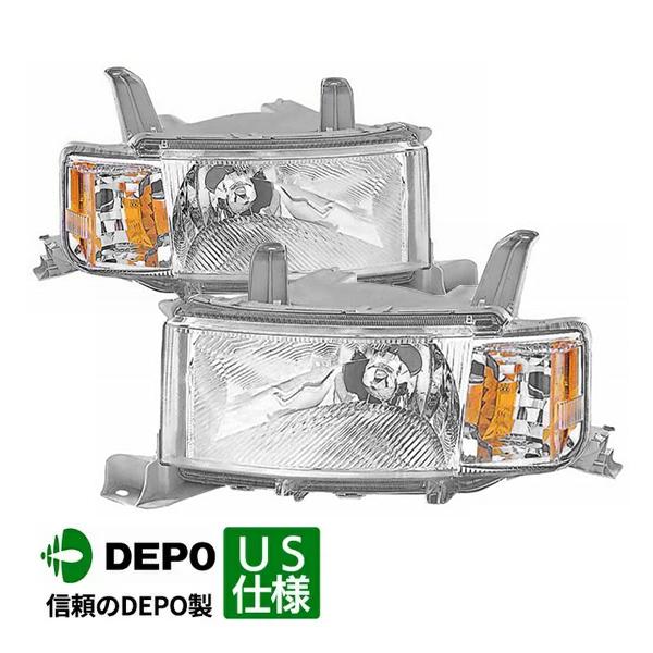 DEPO 正規品 ヘッドランプ ヘッドライト 純正タイプ 左右セット US仕様