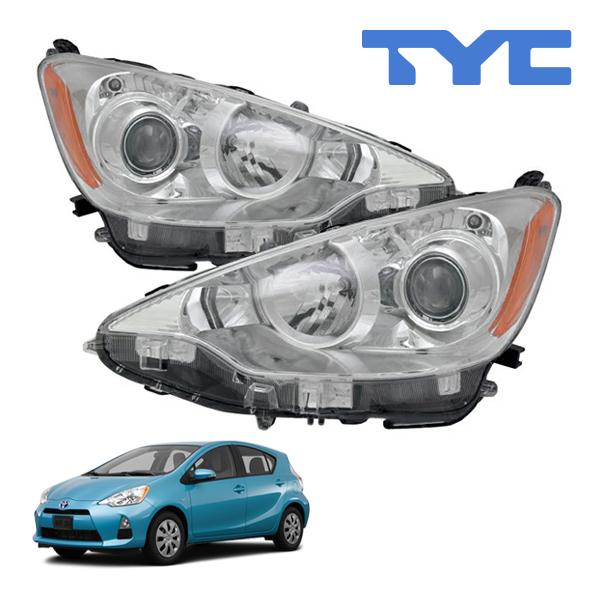 TYC 正規品 トヨタ アクア プリウスC 10系 前期 US仕様 ハロゲンヘッド