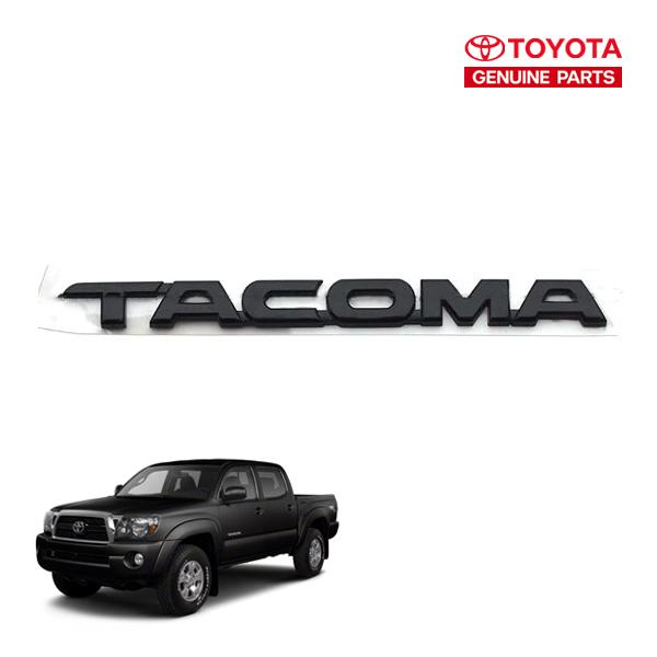 TOYOTA 純正エンブレム(ブラック) TACOMAロゴ （2005-2014y トヨタ