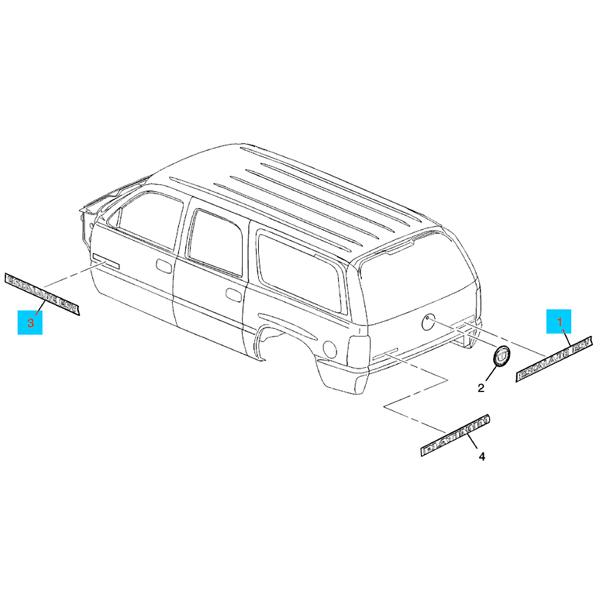 キャデラック　エスカレード　2007年　リアゲートパネルのみ GM純正 ESCALADE ESV フロント ドア / リアゲート 共通 エンブレム