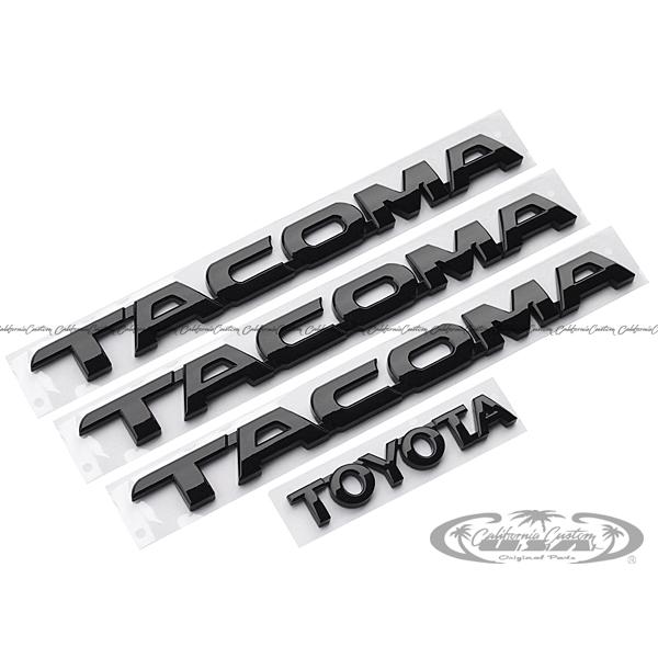 USトヨタ純正 TOYOTA 05-16y タコマ フロントドア左右+リア エンブレム