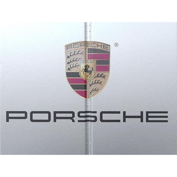USポルシェ純正 専用設計 PORSCHEロゴ入 サンシェード 吸盤不要