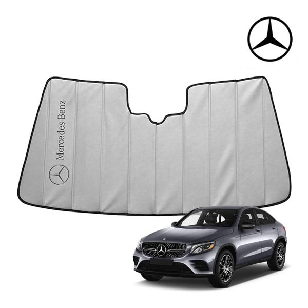 ❇️Mercedes-Benz❇️メルセデスベンツ純正【サンシェード】収納ケース付属 USベンツ純正 専用設計 Mercedes-Benz ロゴ入 サンシェード 吸盤不要