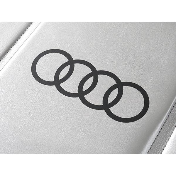 USアウディ純正 専用設計 AUDI ロゴ入 サンシェード 吸盤不要