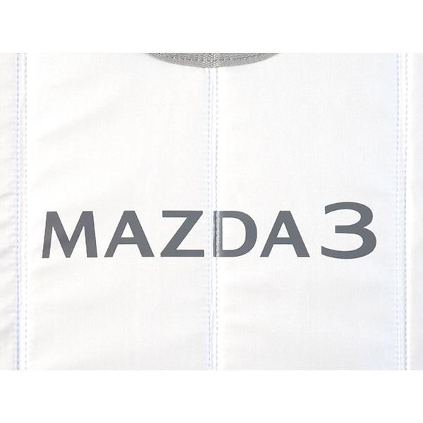 USマツダ純正 専用設計 MAZDA3 ロゴ入 サンシェード 吸盤不要
