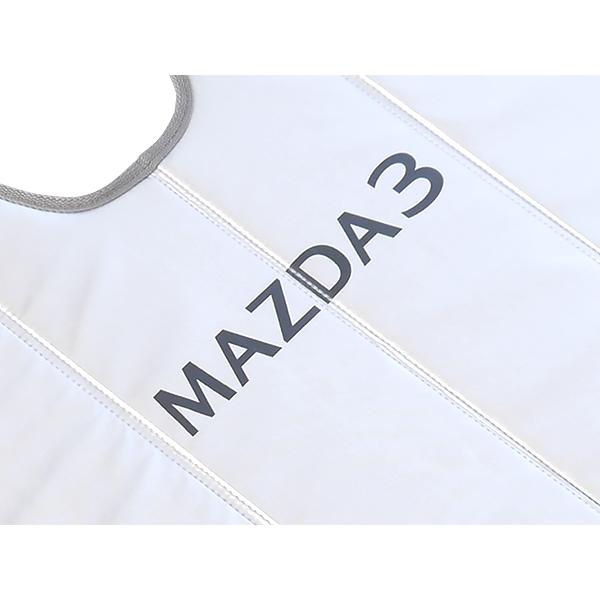 USマツダ純正 専用設計 MAZDA3 ロゴ入 サンシェード 吸盤不要