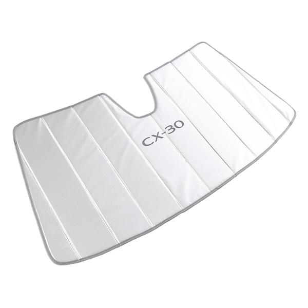 USマツダ純正 専用設計 CX-30 ロゴ入 サンシェード 吸盤不要