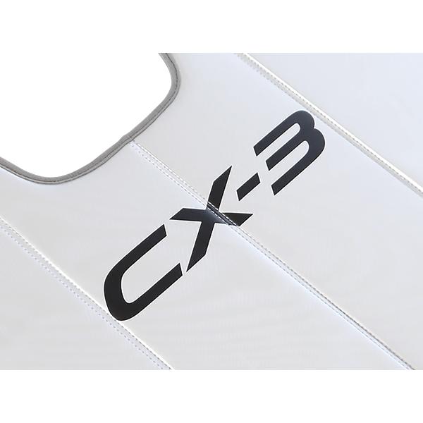 USマツダ純正 専用設計 CX-3 ロゴ入 サンシェード 吸盤不要 折りたたみ