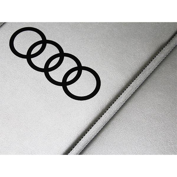 USアウディ純正 専用設計 AUDI ロゴ入 サンシェード 吸盤不要