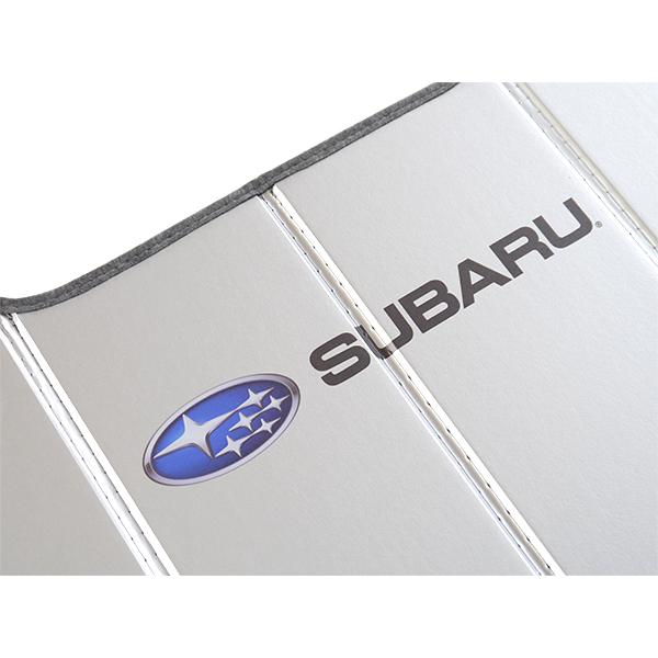 USスバル純正 専用設計 SUBARUロゴ入 サンシェード シルバー 吸盤不要