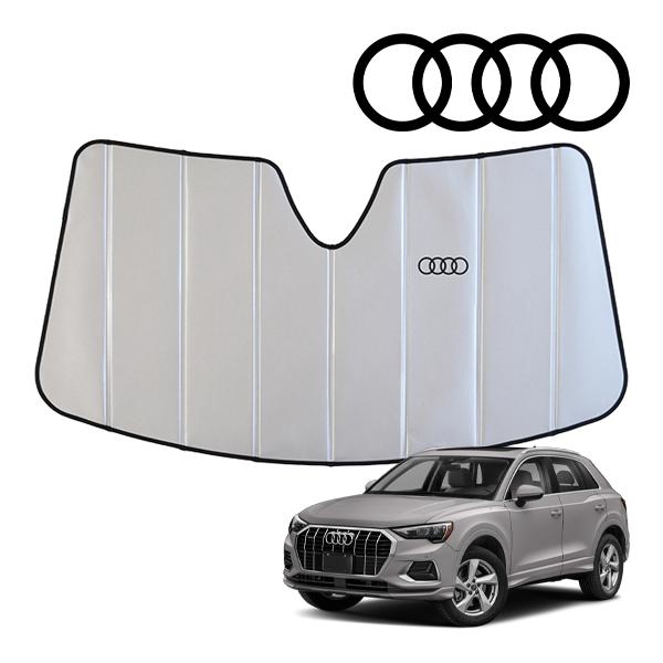 Audi 純正 サンシェード USアウディ純正 専用設計 AUDI ロゴ入 サンシェード 吸盤不要