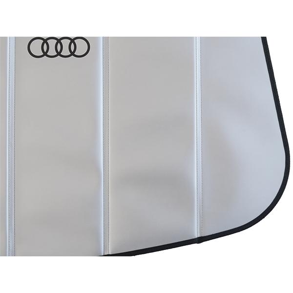 USアウディ純正 専用設計 AUDI ロゴ入 サンシェード 吸盤不要