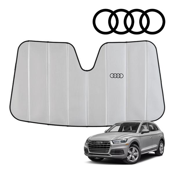 【美品】Audi純正　サンシェード USアウディ純正 専用設計 AUDI ロゴ入 サンシェード 吸盤不要