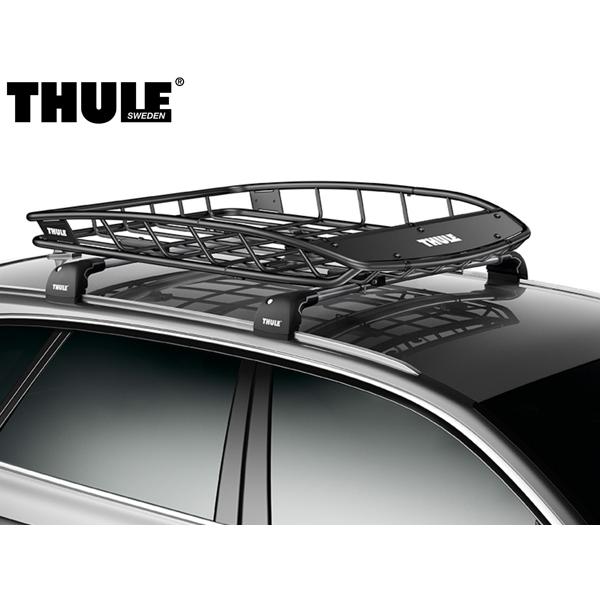 THULE 正規品 キャニオンXT ルーフラック ルーフバスケット ルーフキャリア 859XT パウダーブラック仕上げ ダイハツ ムーヴに！_1
