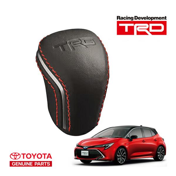 TRD シフト ノブ 【USトヨタ純正品】カローラ スポーツヤリス RAV4 USトヨタ純正 TRD ロゴ入 レザー シフトノブ シフトレバー オートマ A