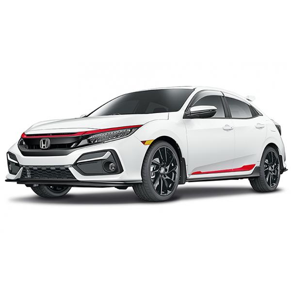 USホンダ純正 FK系 シビックハッチバック ドアロアガーニッシュ/レッド