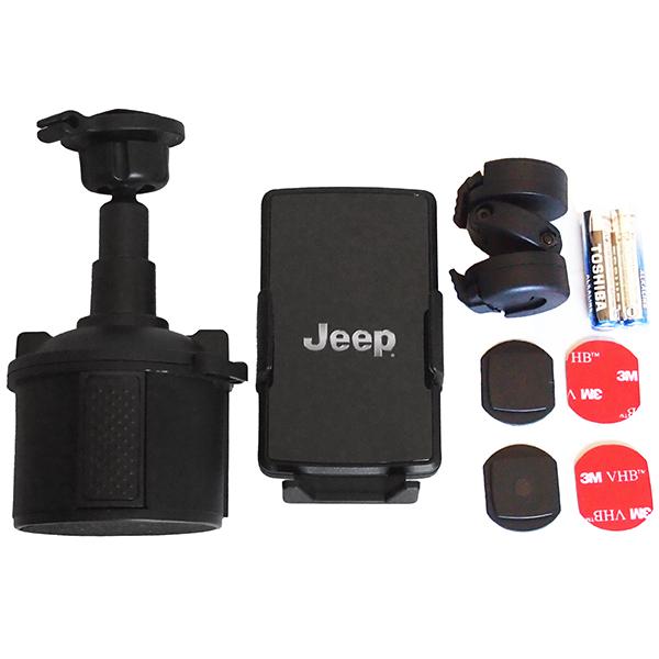 ジープ純正 オートホールド スマートフォンホルダー JEEPロゴ入り 