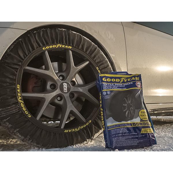 GOODYEAR×ISSE スノーソックス 布製 タイヤチェーン CLASSIC Lサイズ ...