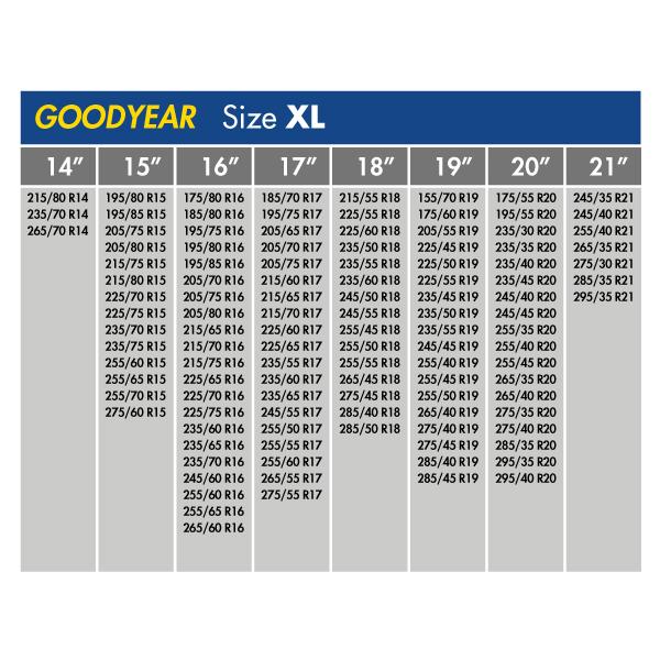 GOODYEAR スノーソックス 布製 タイヤチェーン CLASSIC XLサイズ  トヨタ ハイエース / TRH224W 195/80R15 15インチ用｜californiacustom｜08