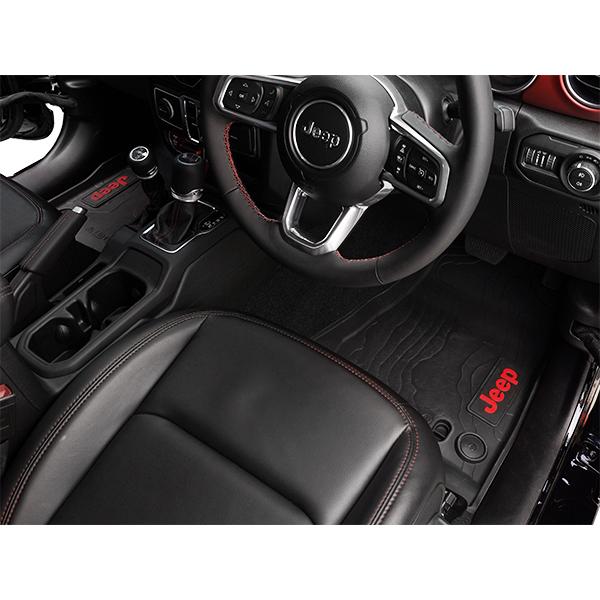 MOPAR純正 ラバーフロアマット JEEPロゴ入 前後セット オールウェザー