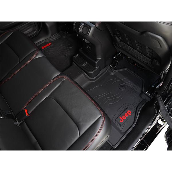 ジープラングラー前列マット2枚＋後列マット1枚 楽天市場】jeep フロア ラバーマットの通販