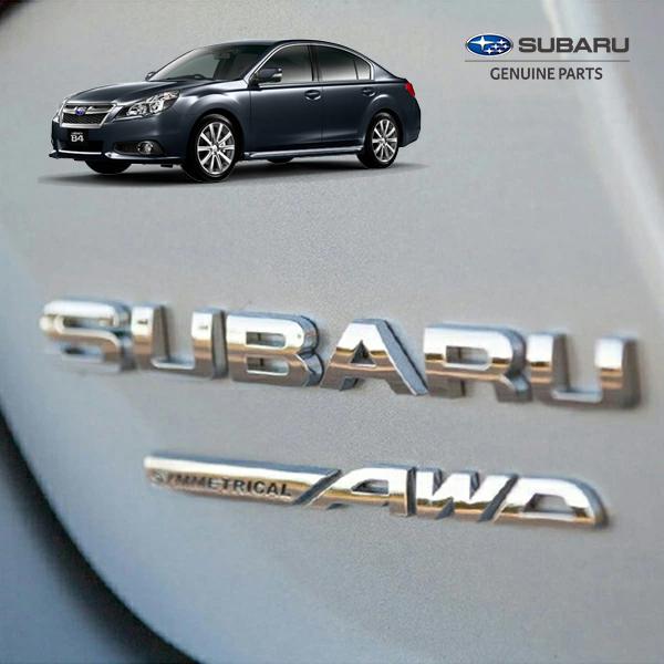 USスバル純正 レガシィ B4 BM系 リアエンブレム SUBARU+SYMMETRICAL