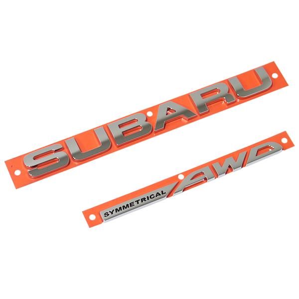 USスバル純正 レガシィ B4 BM系 リアエンブレム SUBARU+SYMMETRICAL