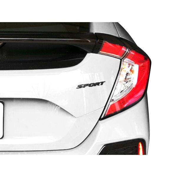 USホンダ純正 HFP リア SPORT スポーツ エンブレム グロスブラック