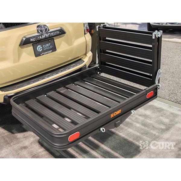 CURTヒッチカーゴ カーゴキャリア一式 新品未使用 正規品】CURT製 カート 折りたたみ式 スロープ付 カーゴキャリア