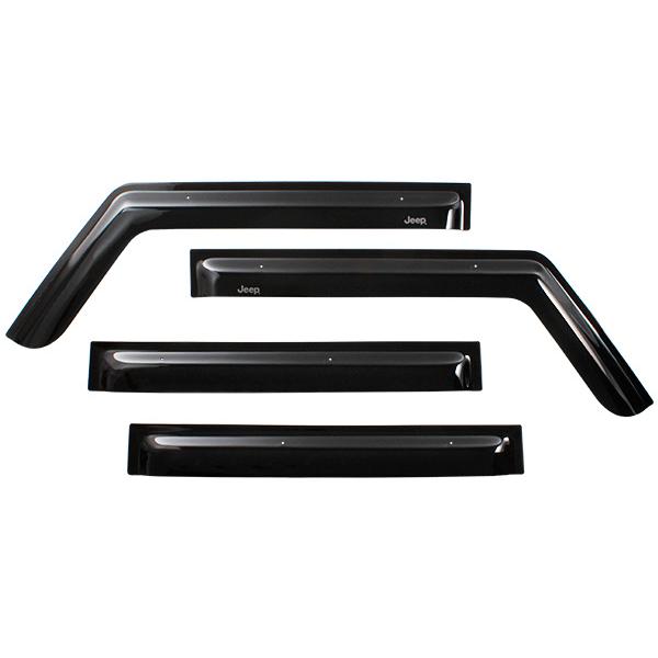MOPAR JEEP ラングラー JL 4ドア用 サイドステップ　メッキ　純正品 MOPAR純正 JEEPロゴ入 スモークドアバイザー 両面テープ 専用クリップ