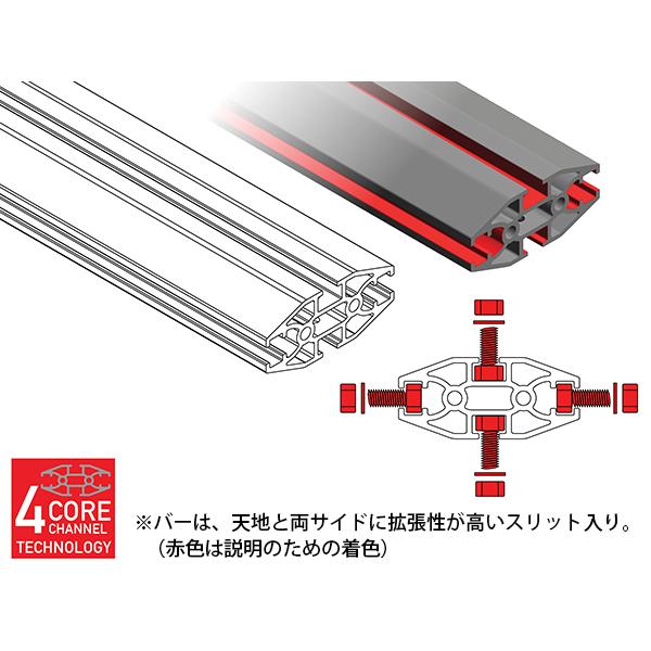 【GO RHINO 正規品】 SRM600シリーズ バスケットスタイル ルーフラック 5936055T 55インチ 長約140cm 幅約132cm 固定用クランプ付属