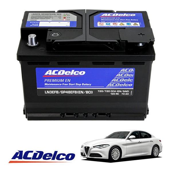 ACDELCO 正規品 バッテリー LN3EFB メンテナンスフリー アイドリング