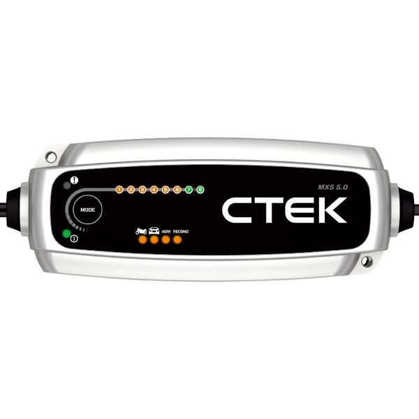 CTEK 正規品 バッテリーチャージャー MXS 5.0 AGM EFB対応 バッテリー充電器 完全自動充電サイクル 12V鉛蓄電池 充電最大