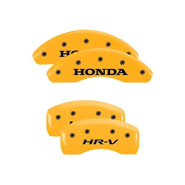 【MGP 正規品】 専用設計 ブレーキキャリパーカバー イエロー HONDA HRVロゴ アルミ製 20217SHRVYL ホンダ ヴェゼル