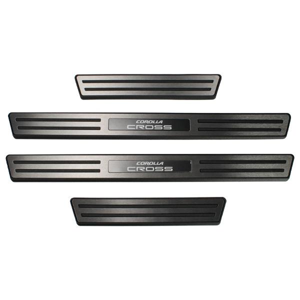 USトヨタ純正 スカッフプレート フロント/リア 4枚セット ドアシル