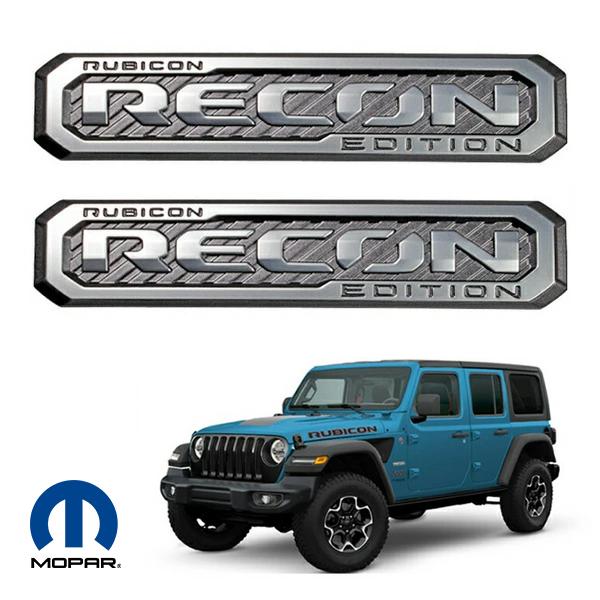 MOPAR純正 Rubicon Recon EDITION フェンダー サイド エンブレム 左右