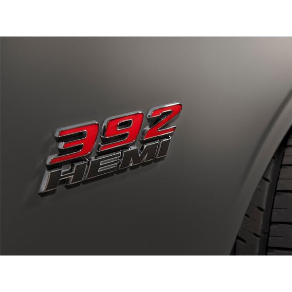 MOPAR純正 392 HEMI エンブレム(レッド&マットブラック) 左右セット 