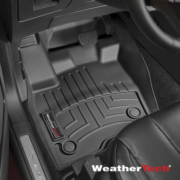 【WeatherTech 正規品】フロアライナー フロアマット ラバーマット ブラック フロント 1列目 フォード FORD 15y エッジ