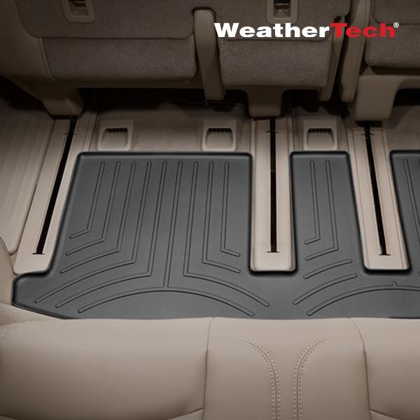 【WeatherTech 正規品】フロアライナー フロアマット ブラック 444453 リア 3列目 サードシート 日産 1320y