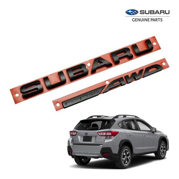 USスバル純正 SUBARU XV GT系 リアエンブレム SUBARU+SYMMETRICAL AWD